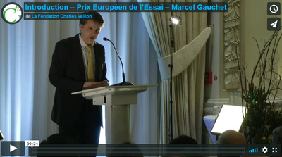 Introduction - Prix Européen de l’Essai - Marcel Gauchet